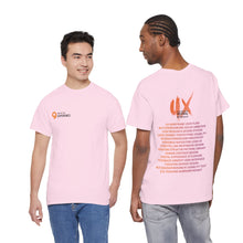 Laden Sie das Bild in den Galerie-Viewer, UX Festival 2026 Unisex Supporter T-Shirt (Keywords Light)