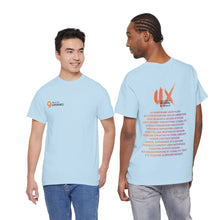 Laden Sie das Bild in den Galerie-Viewer, UX Festival 2026 Unisex Supporter T-Shirt (Keywords Light)