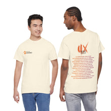 Laden Sie das Bild in den Galerie-Viewer, UX Festival 2026 Unisex Supporter T-Shirt (Keywords Light)