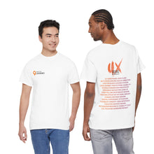 Laden Sie das Bild in den Galerie-Viewer, UX Festival 2026 Unisex Supporter T-Shirt (Keywords Light)
