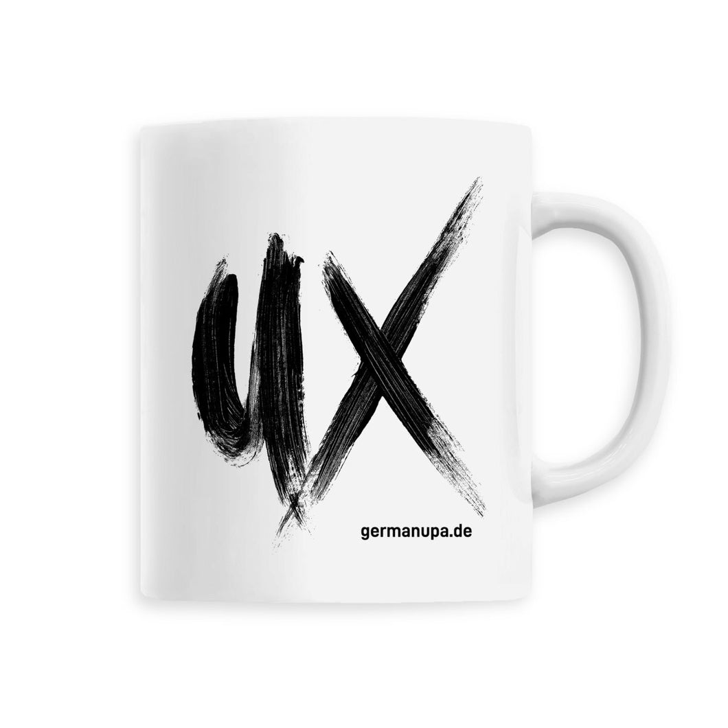 UX Pinsel schwarz - Keramik-Tasse