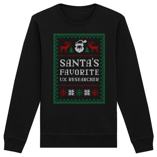 Santa's Favorite UX Researcher Sweater