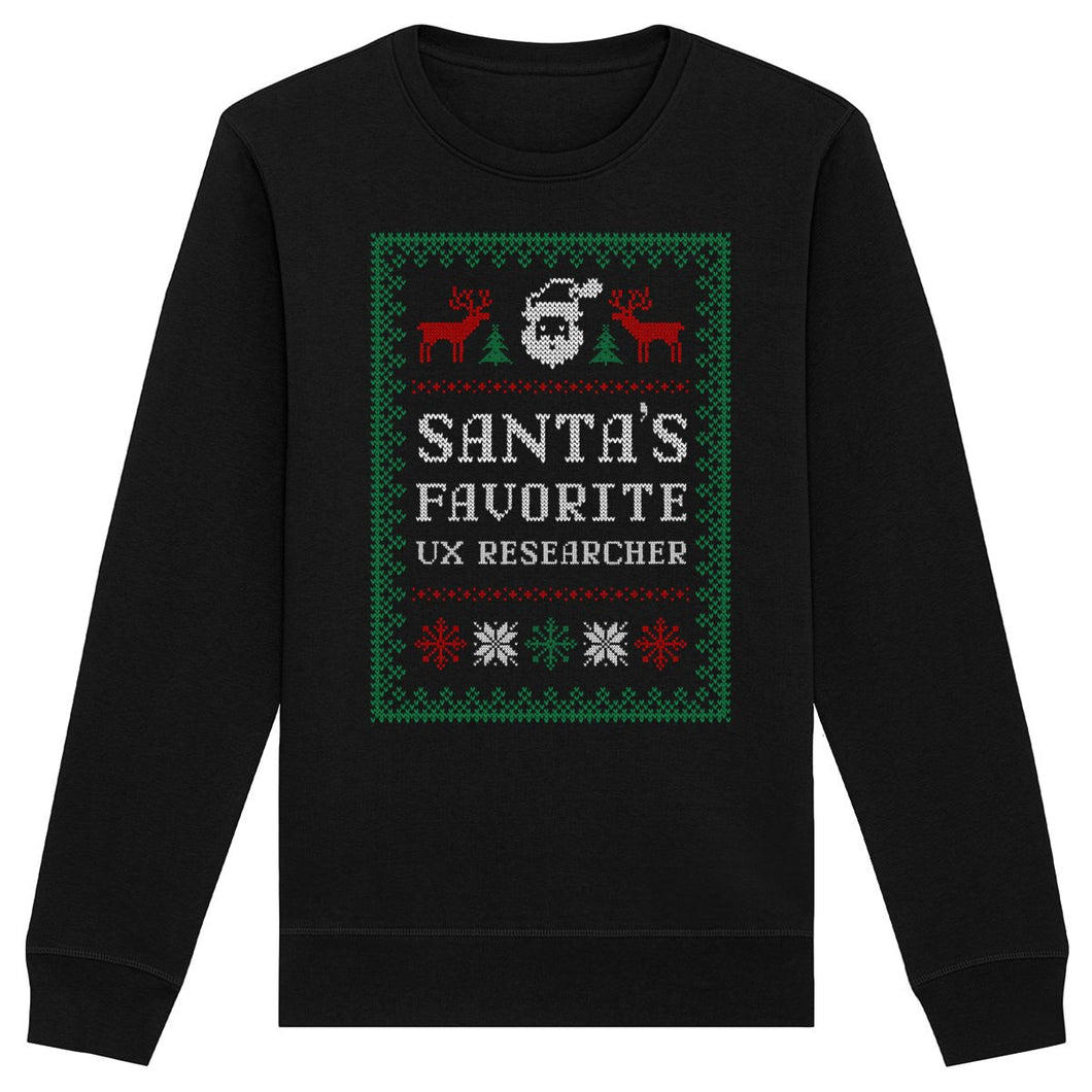 Santa's Favorite UX Researcher Sweater