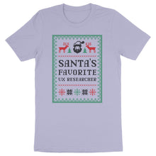 Laden Sie das Bild in den Galerie-Viewer, Santa&#39;s Favorite UX Researcher T-Shirt