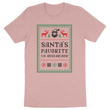 Laden Sie das Bild in den Galerie-Viewer, Santa&#39;s Favorite UX Researcher T-Shirt