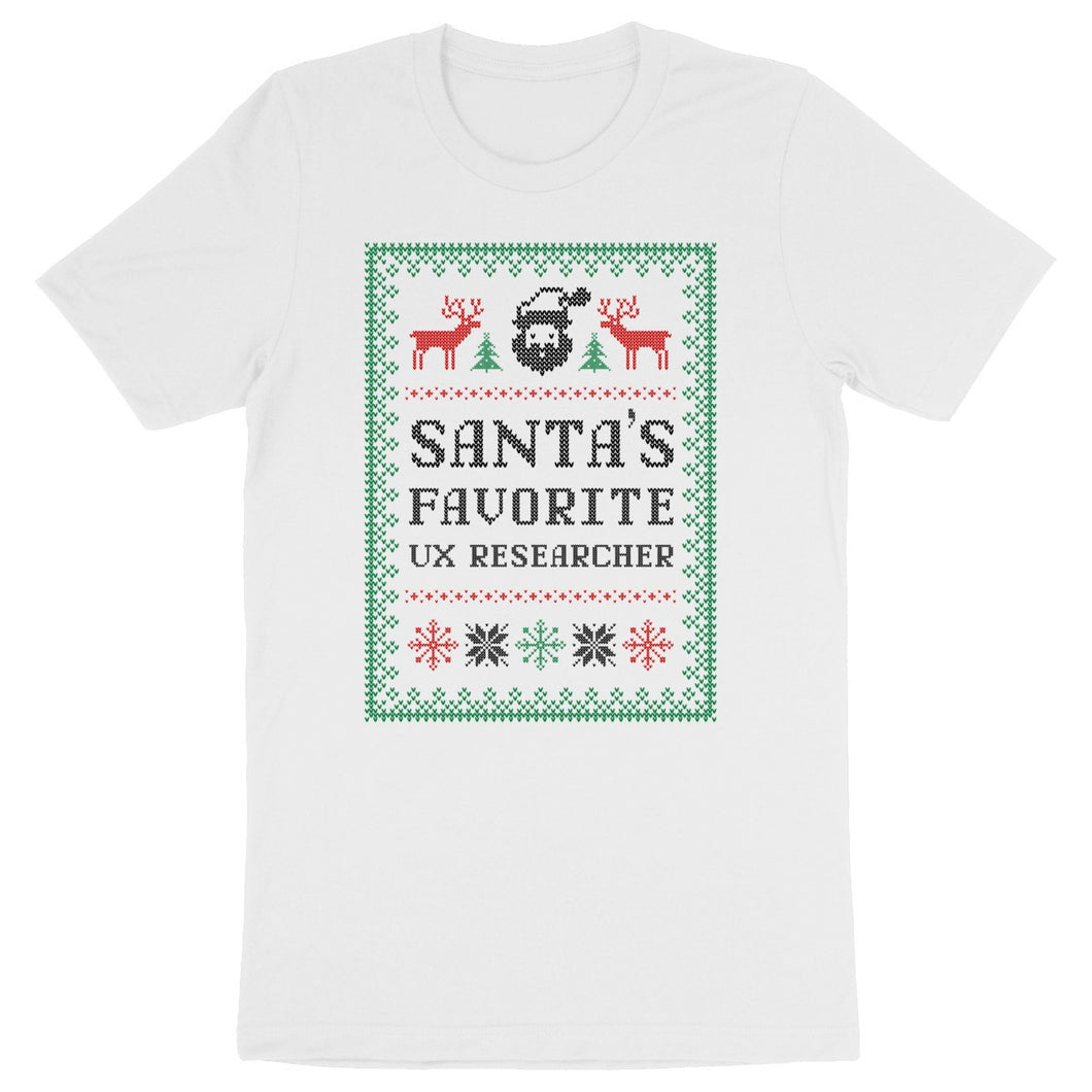 Santa's Favorite UX Researcher T-Shirt