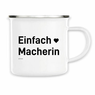 Emaille-Tasse - Einfachmacherin